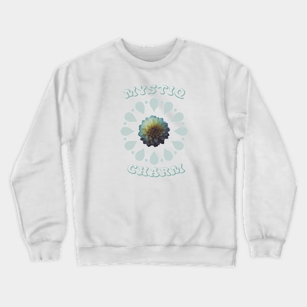 Mystiq Charm Flower Crewneck Sweatshirt by MagesticLuminous